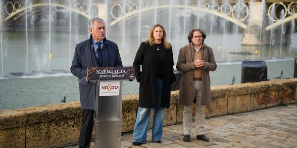 El alcalde Sanz presenta ‘Navigalia: Misión Regalo’, la nueva edición del gran espectáculo multimedia de la Navidad sevillana