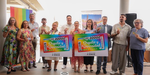 La ONCE presenta en Sevilla su cupón dedicado al Orgullo LGTBIQ+