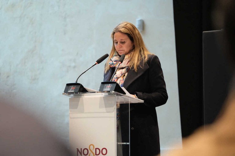 Angie Moreno, delegada de Cultura en la presentación Angie Moreno, delegada de Cultura en la presentación