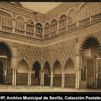 Alcázar Patio de las Doncellas © ICAS-SAHP, Archivo Municipal de Sevilla, Colección Postales, 30