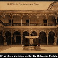 Casa de Pilatos. Patio © ICAS-SAHP, Archivo Municipal de Sevilla, Colección Postales, 187