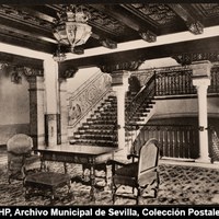 Hotel Alfonso XIII. Vestíbulo de un piso © ICAS-SAHP, Archivo Municipal de Sevilla, Colección Postales, 311