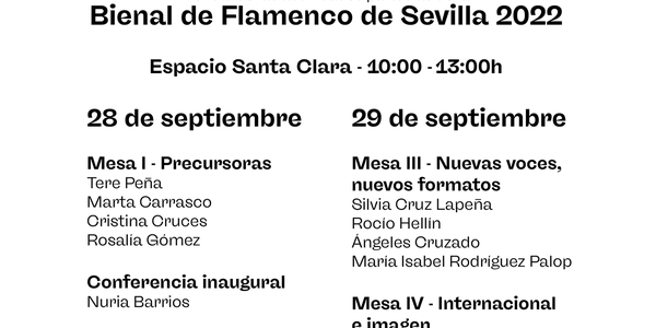 Las jornadas ‘lA críticA flamencA’ se unen a las actividades paralelas de la Bienal